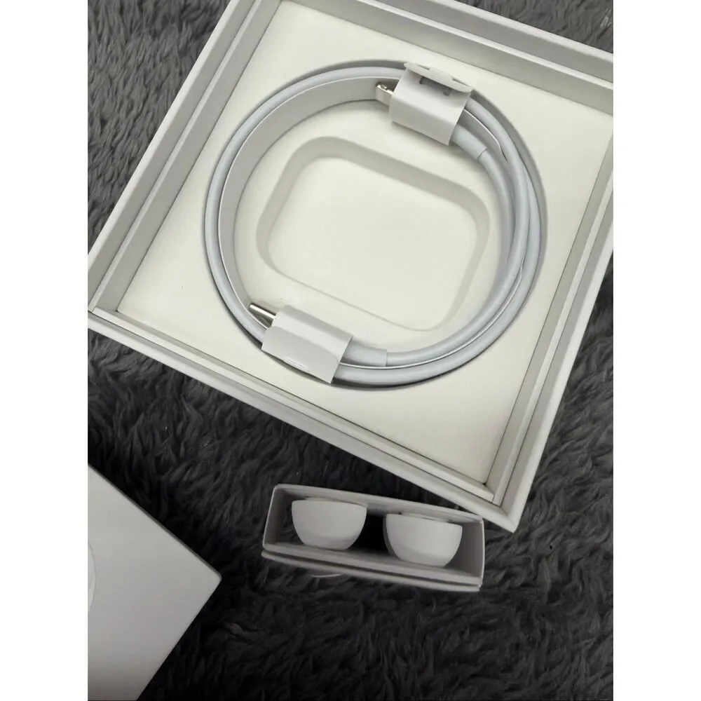 Apple AirPod Pros 2 in excellent shape! Comes with case, cable, packaging, extra